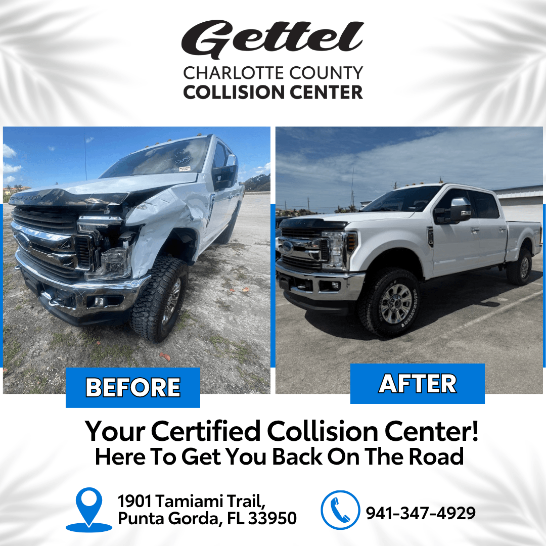 Before and After Collision Repair Example 1