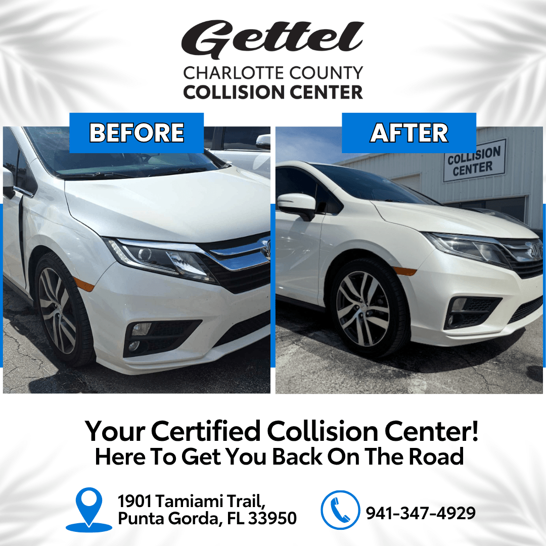 Before and After Collision Repair Example 2